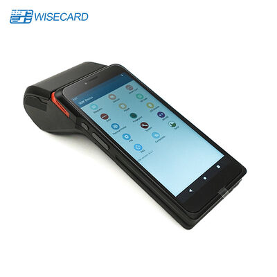 Android POS-Terminal mit integriertem 58*40mm Thermodrucker, Quad-Core-Prozessor und EMV-Technologie für sichere Zahlungen