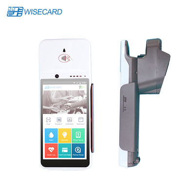 Android 7,0 biometrischer Positions-Anschluss, tragbare Positions-Maschine mit Drucker Built In Battery