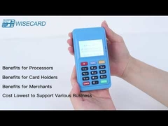 PCI PTS Tragbares MPOS Android-Zahlungsterminal Wisecard für IC-Karte